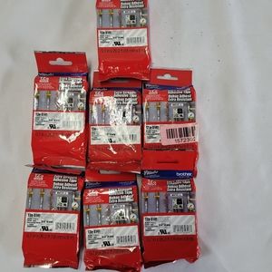 Lot of 7 brother Tze-S141 p-touch extra strength tape 3/4" 18mm